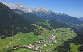 Luftaufnahme St. Martin am Tennengebirge