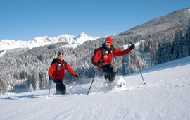 Schneeschuhwandern in St. Martin