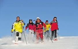 Schneeschuhwandern in St. Martin